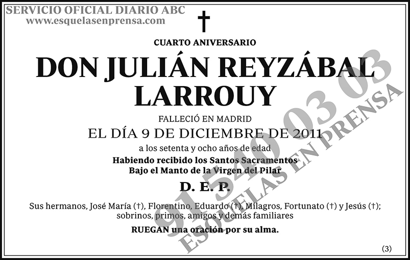 Julián Reyzábal Larrouy